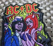 新品AC/DCオーストラリア　AUヘビーメタルバンド　 角　デビル　悪魔　刺繍ワッペン（パッチ）■ミュージック　音楽　楽器　仲間　◇激シブ_画像6