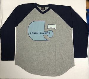 XL ラグラン◎ 98年 LENNY KRAVITZ レニークラヴィッツ USA製 ビンテージ ロンt 七分袖 tシャツ 90s ロック バンド レニークラビッツ