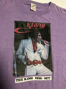 パキ綿☆ ヴィンテージ Elvis Presley エルビスプレスリー Tシャツ FANTASY製 M Tシャツ vintage ツアー バンド ロック 70s80s90s tシャツ