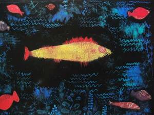 Art hand Auction Paul Klee, goldener Fisch, Aus einem seltenen Kunstbuch, Ganz neu mit Rahmen, Guter Zustand, Malerei, Ölgemälde, Natur, Landschaftsmalerei