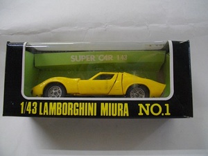 SUPER CAR 1/43 №1 LAMBORGHINI MIURA (黄)　B