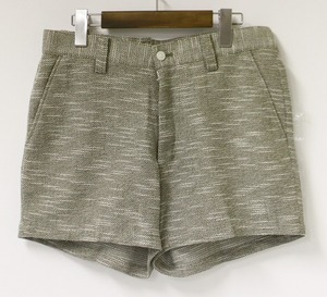 PHENOMENON フェノメノン EMBLEM SHORTS エンブレムショーツ KHAKI カーキ L/32 HALF PANTS ハーフ ショートパンツ WAPPEN ワッペン