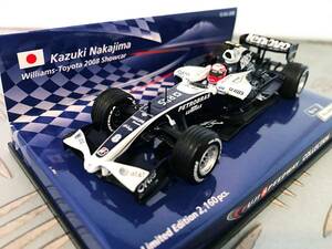1/43 ミニチャンプス Kazuki-Nakajima Williams-Toyota 2008 Showcar ミニカー