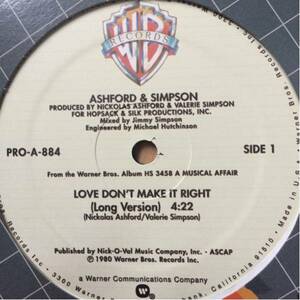 12' Ashford & Simpson-Love Don't Make It Right