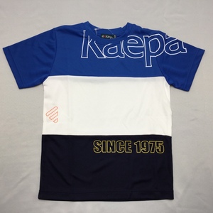 [ free shipping ][ new goods ]Kaepa Junior short sleeves T-shirt (. water speed . processing ) 140 blue *182101