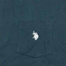 【送料無料】【新品】US.POLO.ASSN メンズ半袖Tシャツ（コットン100％ ゆったりタイプ） 　L 　グリーン★12226_画像3