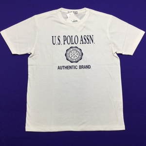 【送料無料】【新品】US.POLO.ASSN　メンズ半袖Tシャツ 　 Ｌ 　 ホワイト★01210