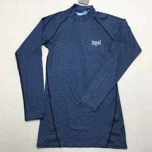 [ бесплатная доставка ][ новый товар ]EVERLAST женский компрессионный рубашка ( с высоким воротником ) M темно-синий *19057