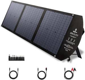 120Wソーラーパネル ソーラーチャージャー 折りたたみ ソーラー充電器 10種類変換プラグ搭載 太陽光パネル ジャンク品です！！