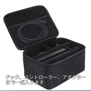ニンテンドースイッチ ケース ストラップ付き収納 整理整頓 ショルダー Nintendo switch 任天堂 ゲーム収納 ブラック ナイロン