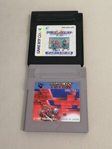 【起動確認済】ドラゴンクエストⅠ.Ⅱ テトリス 2本セット ゲームボーイ ソフト