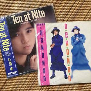 《Ｗ見本盤・新品》杉浦幸『Ten at Nite』『NEWOMAN』LP〜羽田一郎/見岳章/一風堂/井上大輔/嗚呼アイドル