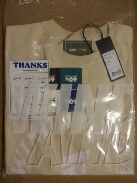 WIND AND SEA FCMM×WDS S/S TEE BEIGE XL ウィンダンシー