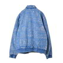 美品 Supreme 刺繍 デニム ジャケット M ブルー シュプリーム KL4C2ALS57_画像2