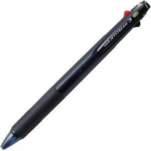 三菱鉛筆 3色ボールペン ジェットストリーム 0.38 SXE340038T.24 透明ブラック