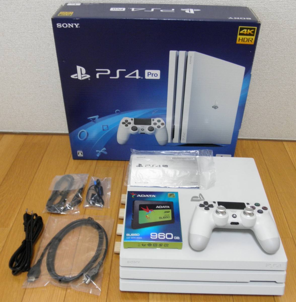 SONY PS4 Pro CUH-7200BB02 グレイシャーホワイト 1TB SSD 換装済 箱説明書完備 動作品☆★ - www