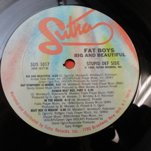 Fat Boys - Big & Beautiful オリジナル原盤 HIPHOP US LP Sex Machine / Go For It / Breakdown / Beat Box / In The House 収録 視聴の画像3