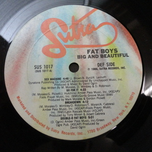 Fat Boys - Big & Beautiful オリジナル原盤 HIPHOP US LP Sex Machine / Go For It / Breakdown / Beat Box / In The House 収録 視聴の画像4