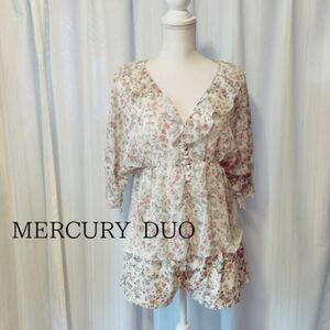 mercuryLUX 花柄トップス&花柄ショートパンツ セットアップ 花柄　上下セット