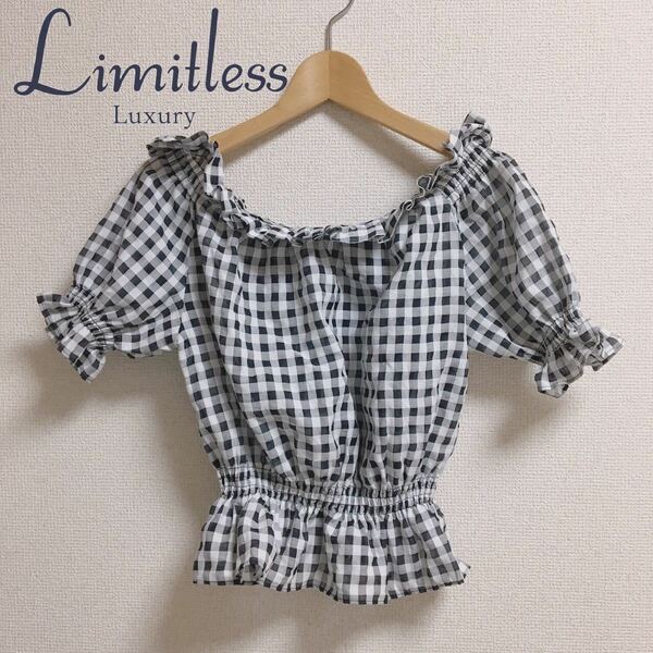 LIMITLESS LUXURY 2wayオフショルダートップス　 トップス　パフスリーブ