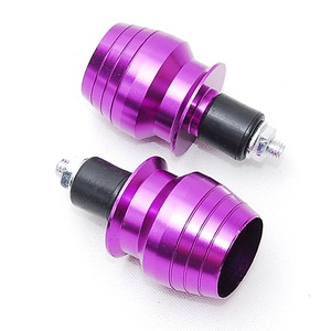 [ anonymity delivery ] conical aluminium grip end purple all-purpose bike bar ends steering wheel cone type cap steering wheel for handlebar purple 