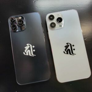 ■梵字ステッカー　黒　巳年へび　普賢菩薩　アン　干支　切り文字　カッティングシール　スマホiphone　送料無料