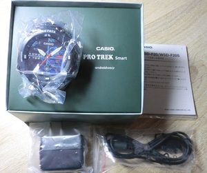 未使用展示 お宝 カシオ プロトレックスマート WSD-F20-BK アウトドア GPS内蔵 方位 高度 気圧 アウトドア GPS機能と連動 PROTREK SMART