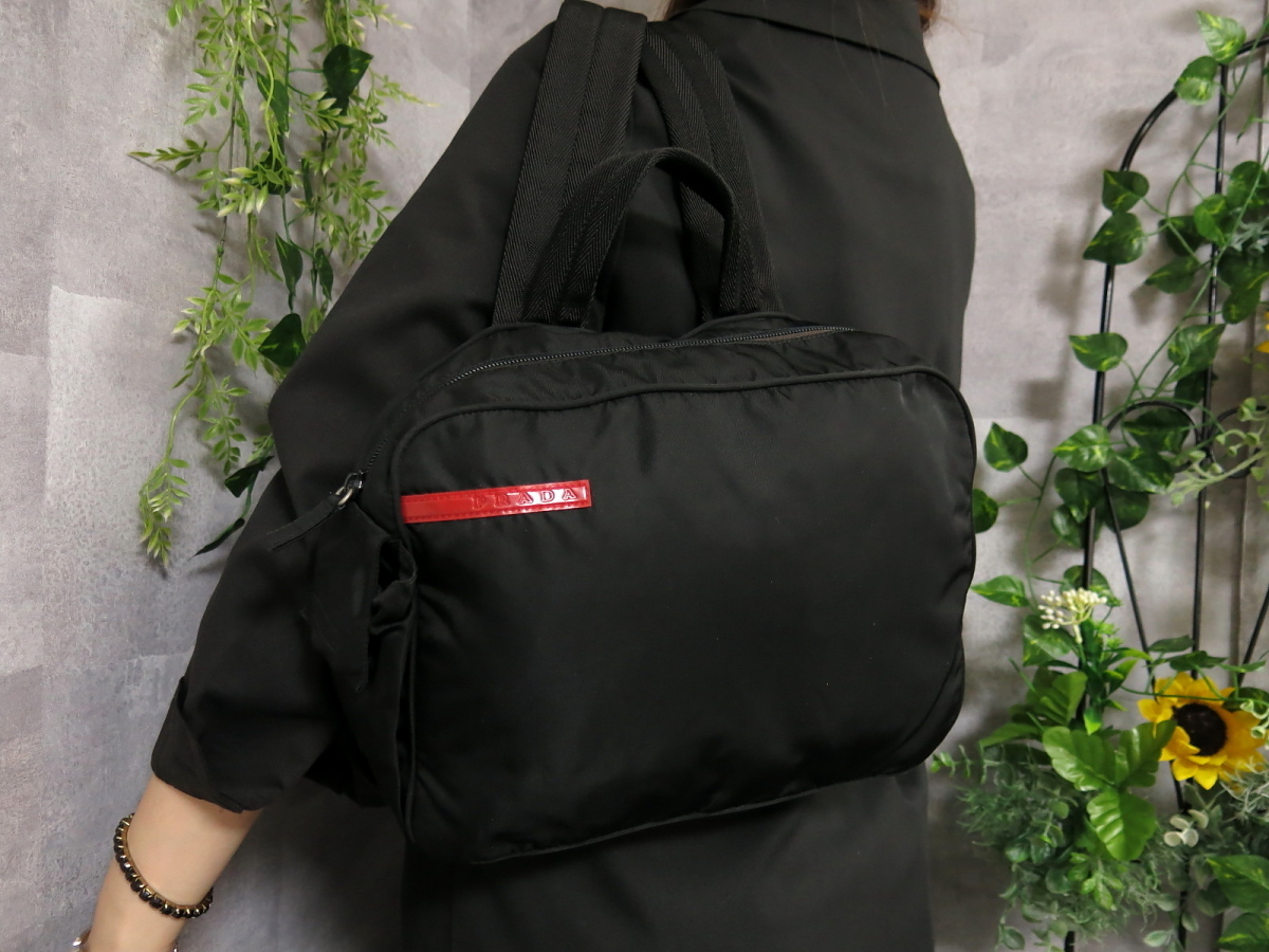 ヤフオク! -「超美品 prada プラダ ナイロン リュックサック」(プラダ ...