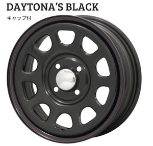 新品ホイール単品4本SET DAYTONA デイトナ (スチールホイール) 5.0J+42 4H-100 軽自動車用 14インチ N BOX タント ワゴンR ハスラー