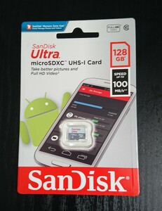 SanDisk マイクロSDカード128GB 100mbs
