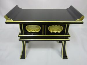  sutra desk new goods middle capital type tube pair black paint surface gold . width approximately 42.3cm wooden capital Buddhist altar fittings /. pcs Buddhist altar fittings [ river book@ family Buddhist altar shop ] river book@.