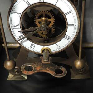 ■アンティーク■ゼンマイ式・振り子・置時計・超細密細工・DENT LONDON・1769・NO.024・f238の画像9