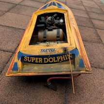 ジャンク 希少 ラジコン ボート RC エンジン スーパードルフィン 船 ABC HOBBY SUPER Dolphin ビンテージ _画像4