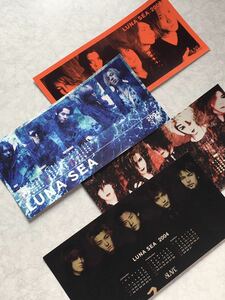 即決 LUNA SEA 2004年 カレンダーカードセット 全4種 ファンクラブ限定品