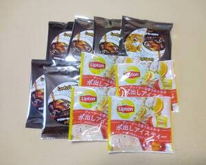 ◆送料無料 加藤珈琲 アイスコーヒー用ドリップバッグ(6袋)しゃちブレンド おまけ(リプトン 水出しアイスティー4袋)付き