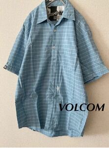 VOLCOM ボルコム チェック柄半袖シャツ