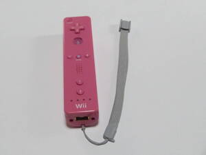 R009【送料無料 即日発送 動作確認済】Wii リモコン ストラップ 任天堂 Nintendo 純正 RVL-003 ピンク コントローラー