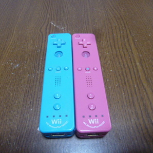 R059【送料無料 動作確認済 即日発送】Wii　WiiU リモコン　モーションプラス　純正 RVL-036 ピンク　ブルー　任天堂