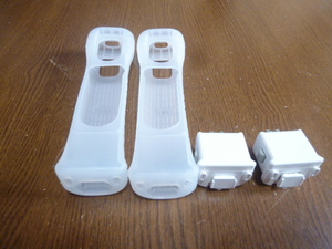 M031【送料無料　即日発送　動作確認済】Wii　モーションプラス　2個セット　ジャケット　セット（分解洗浄済）リモコンカバー
