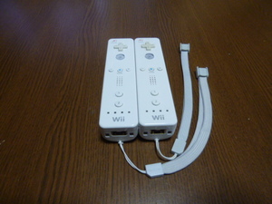 RS088【送料無料 即日配送 動作確認済】Wii リモコン 2個セット ホワイト 白 ストラップ セット