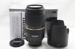 【アルプスカメラ】美品 TAMRON タムロン SP 70-300mm F4-5.6 Di VC USD A005 Nikon ニコン用 Fマウント 元箱付 220526b