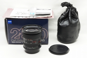 【アルプスカメラ】CONTAX コンタックス Carl Zeiss Vario-Sonnar T* 28-70mm F3.5-4.5 MMJ CYマウント ヤシコンマウント 元箱付 220528v