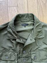 ENGINEERED GARMENTS EXPLORER SHIRT JACKET OLIVE FLIGHT SATIN NYLON S サイズ_画像2