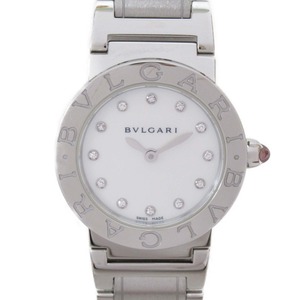 BVLGARI ブルガリ 腕時計 ブルガリ ブルガリ 12Pダイヤモンド 腕時計 ホワイト系 ステンレススチール 中古