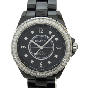 CHANEL シャネル 腕時計 J12 キャリバー 12.1 ダイヤモンドベゼル 腕時計 ブラック系 ダイヤモンド 中古