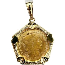 フランス マリアンヌ 金貨 1911年 7.14g 21.6金 ダイヤモンド イエローゴールド コレクション アンティークコイン Gold_画像1