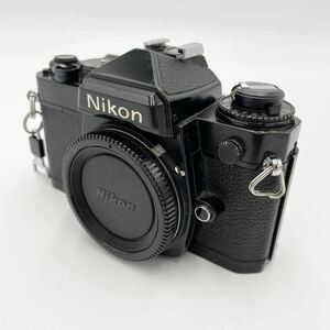 Nikon ニコン MF一眼レフカメラ FE黒ボディ 作動品 （腐食無し）