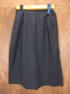  Vintage 50*s60*s* trapezoid skirt black absolute size W58cm*220624s5-w-skt-W22 1950s1960s old clothes lady's black USA