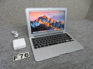 MacBook Air A1370 ◆ 中古美品 ◆ 高速 1.4GHz / 2GB / 高速SSD 128GB ◆ macOS 10.13. 6 ◆ 他の＆Office付き◆11.6型