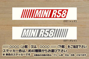 バーコード MINI R58 ステッカー MINI_COOPER_ミニ_クーパー_S_ミニ_R58_クーペ_R55_R56_R57_BMW_改_改造_チューニング_カスタム_ZEALミニ